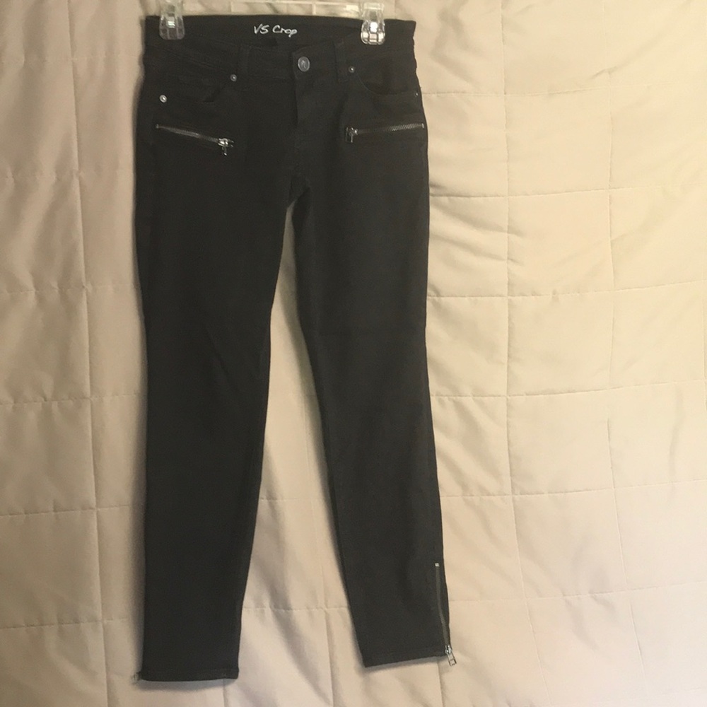 Limited Edition Victoria Secret Crop Moto jeans